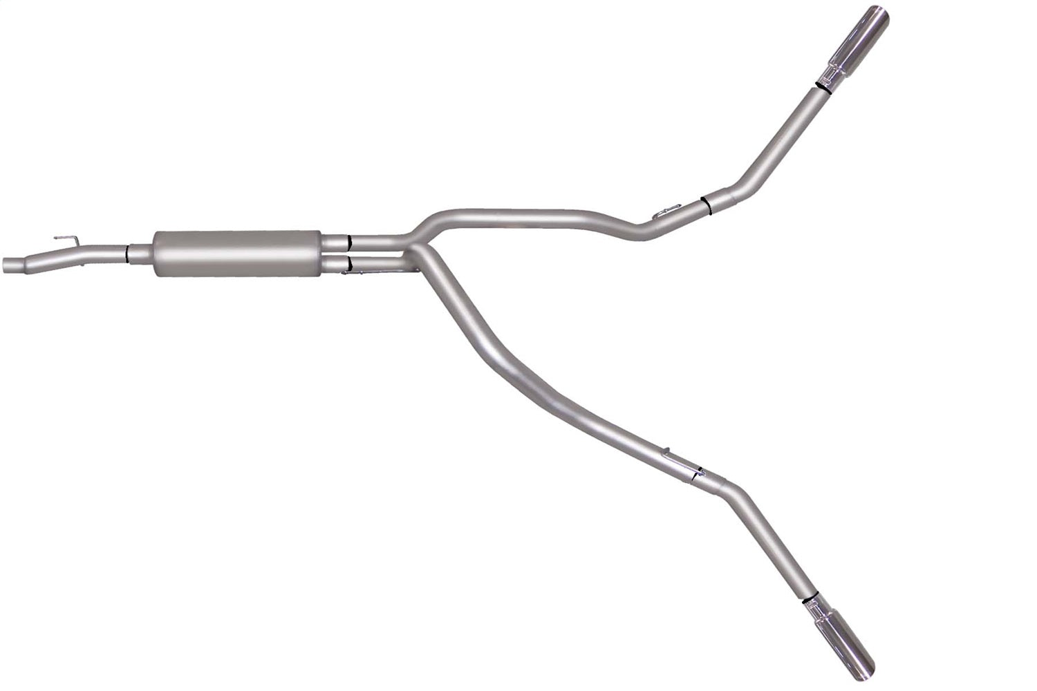 Gibson Performance Exhaust 69008 Cat-Back Dual Extreme Exhaust System; Stainless Gibson Performance Exhaust 69008