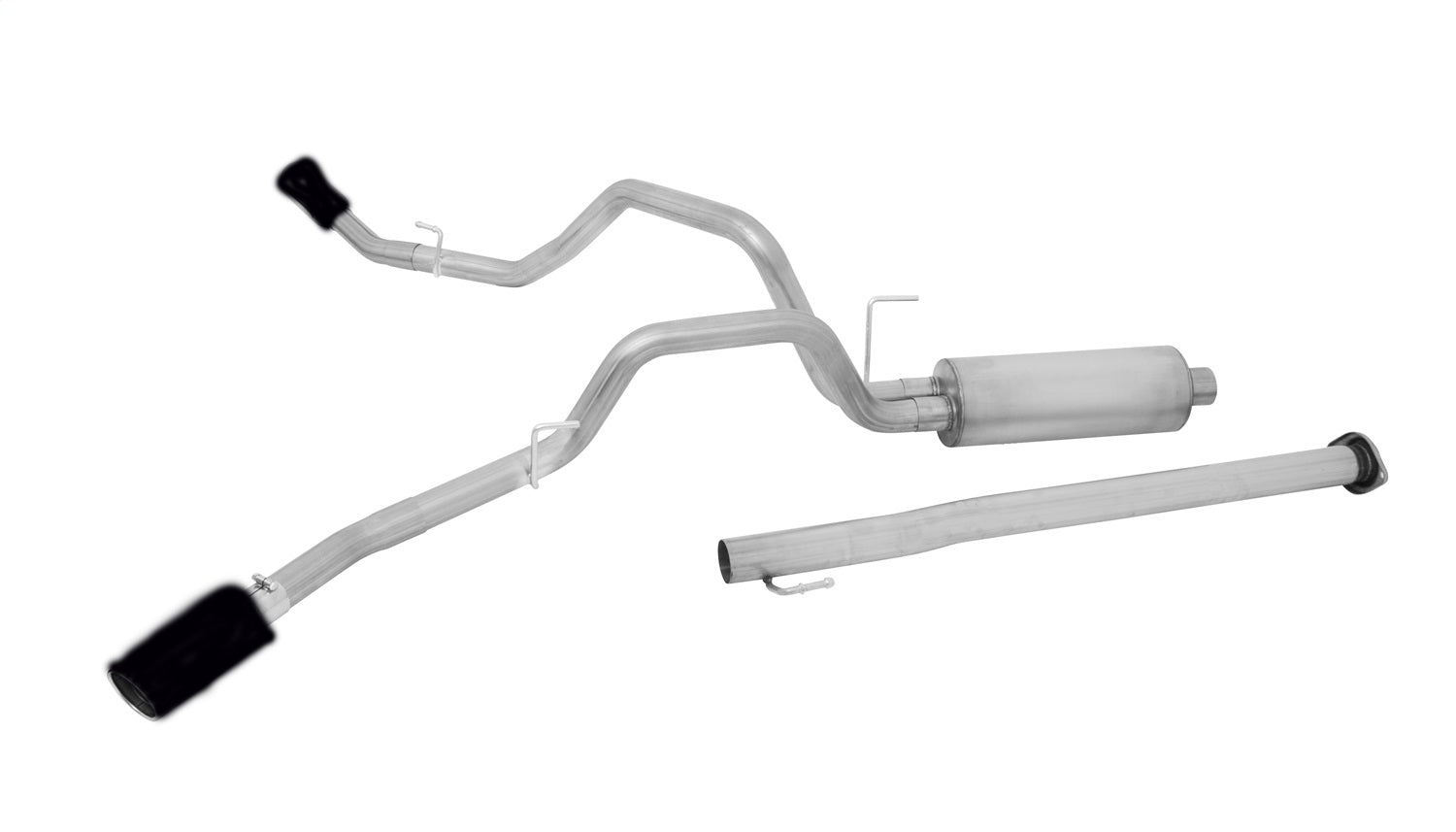 Gibson Performance Exhaust 69021B Black Elite Cat-Back Dual Extreme Exhaust System; Stainless Gibson Performance Exhaust 69021B