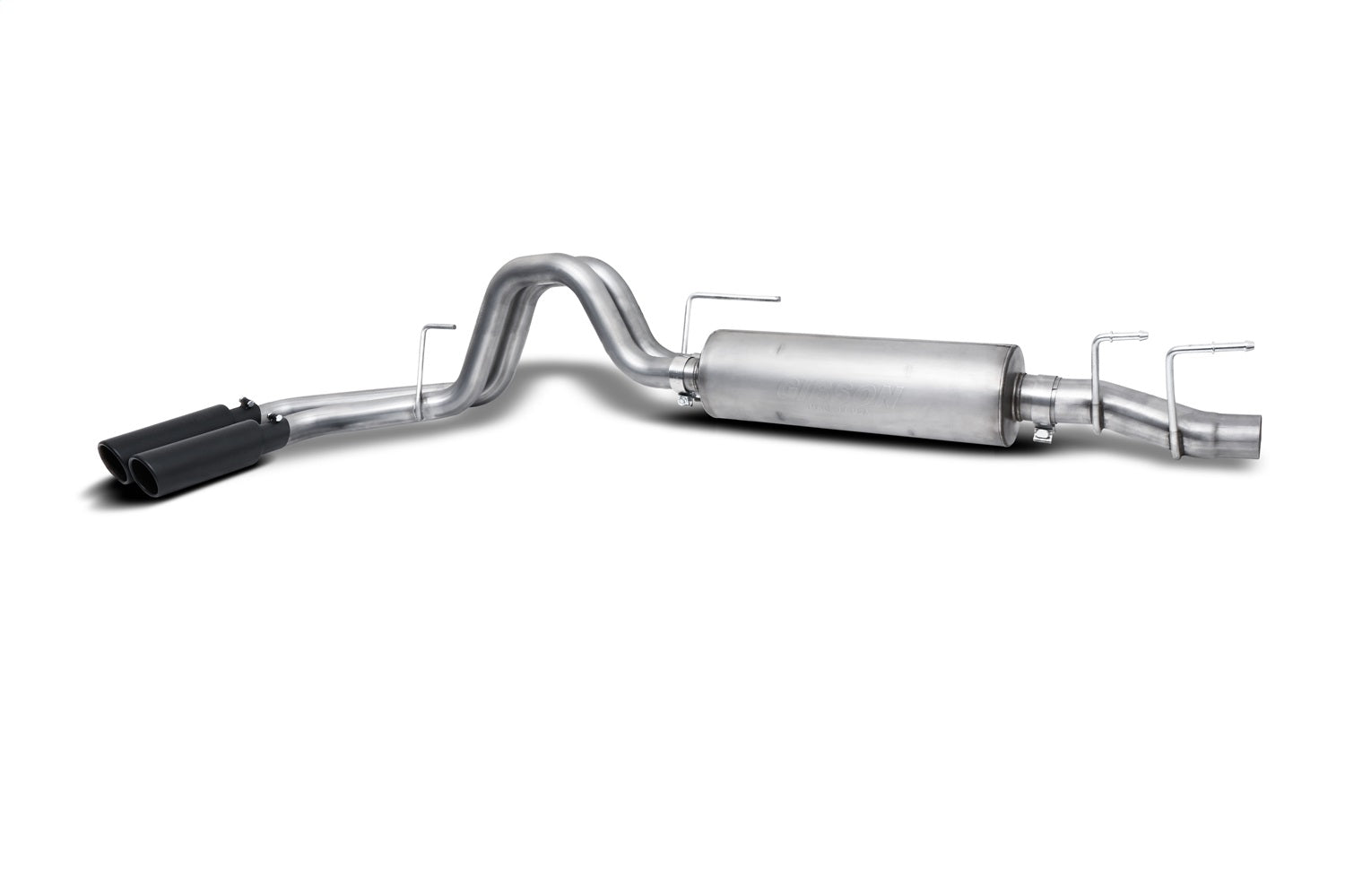 Gibson Performance Exhaust 69224B Black Elite Cat-Back Dual Sport Exhaust System; Stainless Gibson Performance Exhaust 69224B