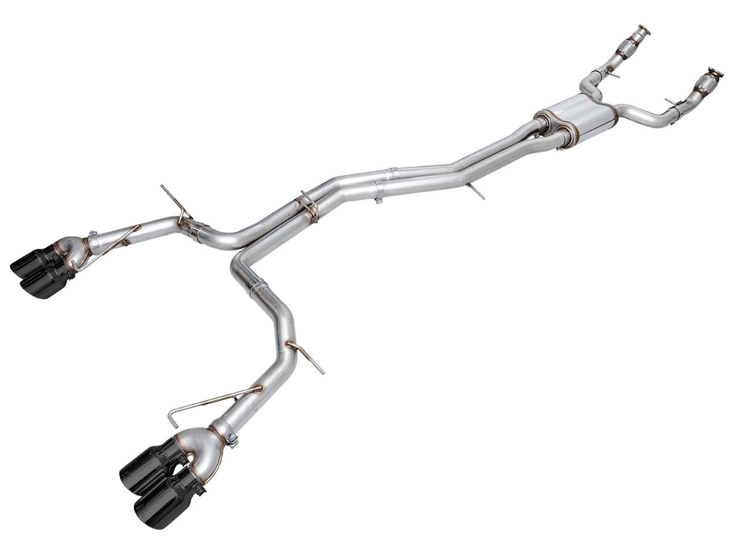 AWE Tuning 3020-43109 AWE Track Edition Exhaust for Audi C8 S6/S7 - 4.5" Diamond Black Tips AWE Tuning 3020-43109