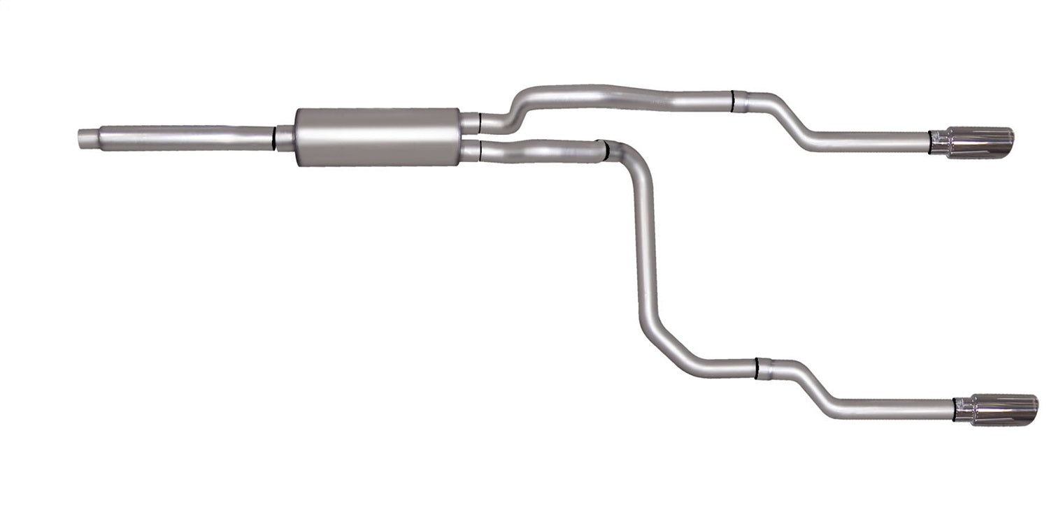 Gibson Performance Exhaust 69501 Cat-Back Dual Split Exhaust System; Stainless Gibson Performance Exhaust 69501