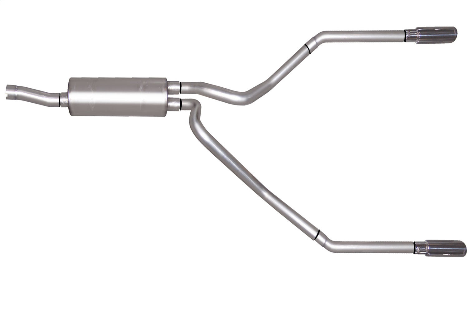 Gibson Performance Exhaust 69505 Cat-Back Dual Split Exhaust System; Stainless Gibson Performance Exhaust 69505