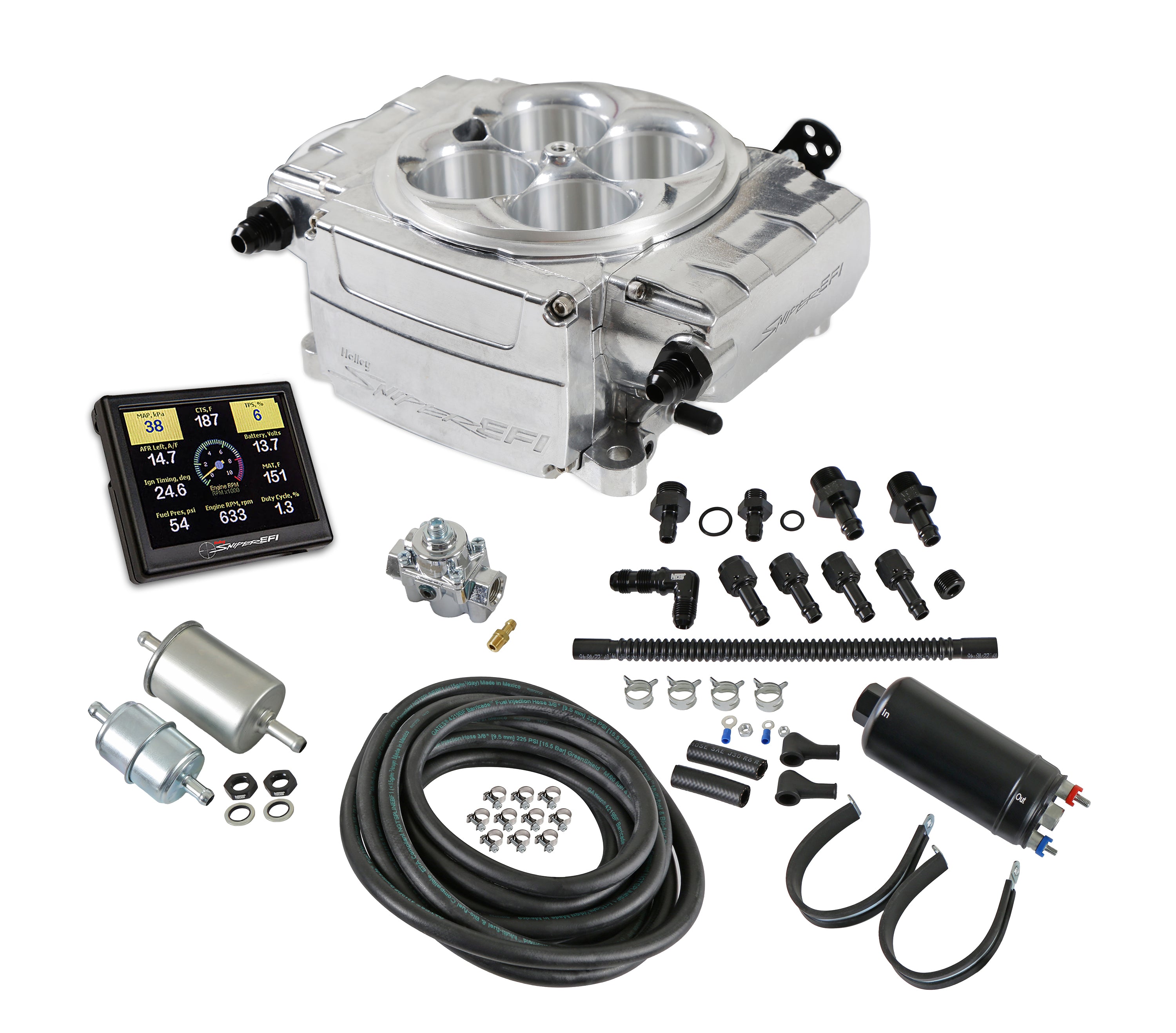 Holley Sniper EFI 550-510-3XK Holley Sniper 2 EFI - Polished Holley Sniper EFI 550-510-3XK