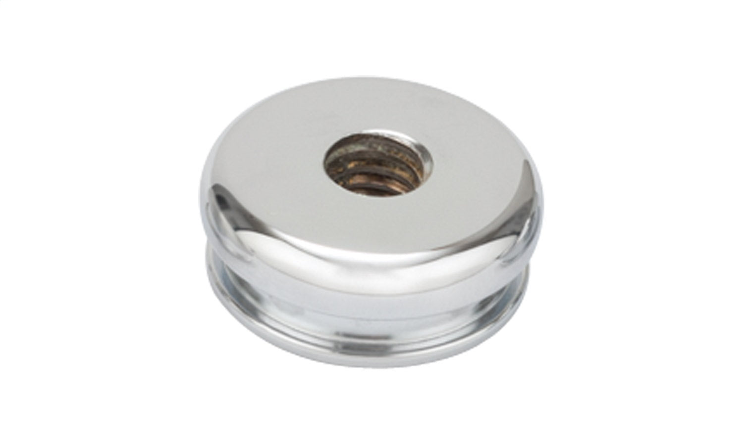 Lokar 70-CBB1 Shift Boot Bezel; 3/8 in.; 24 Thread; Billet Aluminum; Chrome Finish; Lokar 70-CBB1