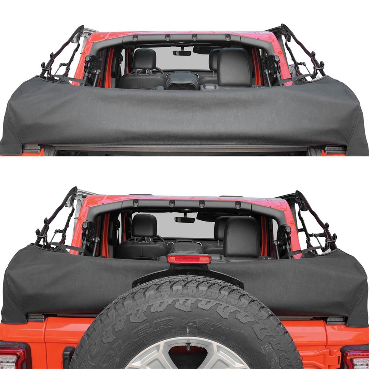 Soft Top Storage Boot; Black Diamond; Smittybilt 700235