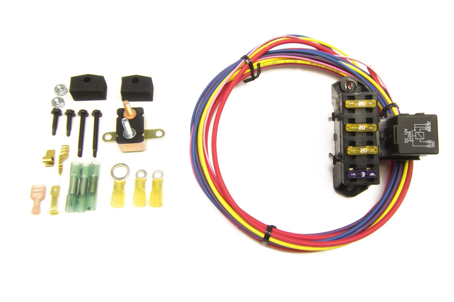 Painless Wiring 70103 3-Circuit Auxiliary Fuse Block Painless Wiring 70103