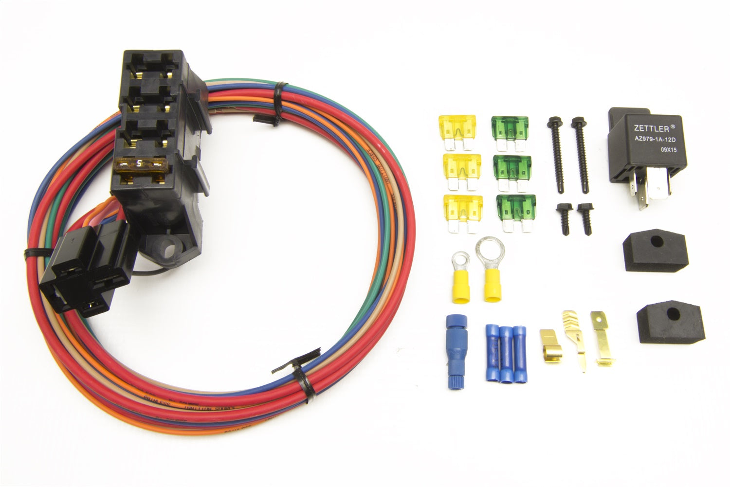 Painless Wiring 70114 3-Circuit High Amperage Auxiliary Fuse Block Painless Wiring 70114