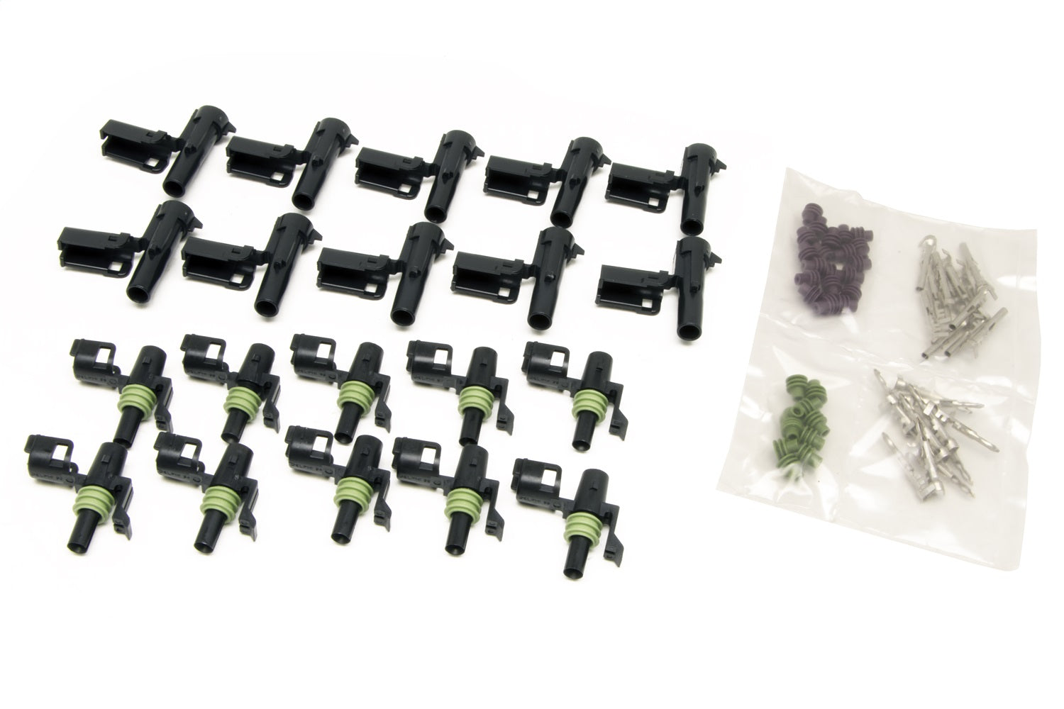 Painless Wiring 70460 Weatherpack Connector Kit; 1 Circuit Male/Female; 10 Pack; Painless Wiring 70460