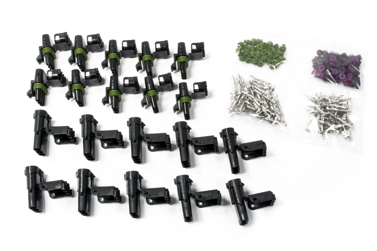 Painless Wiring 70462 Weatherpack Connector Kit; 3 Circuit Male/Female; 10 Pack; Painless Wiring 70462