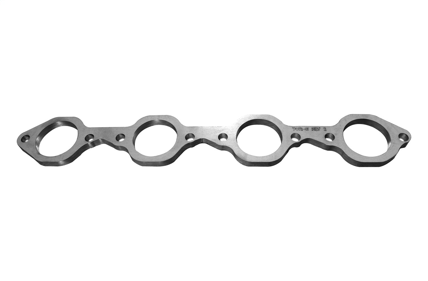 Kooks Custom Headers 7051-S SBF Header Flange 3in. Inline Bolt Pattern-3/8in. Thick Stainless. Ports for 1-7 Kooks Custom Headers 7051-S