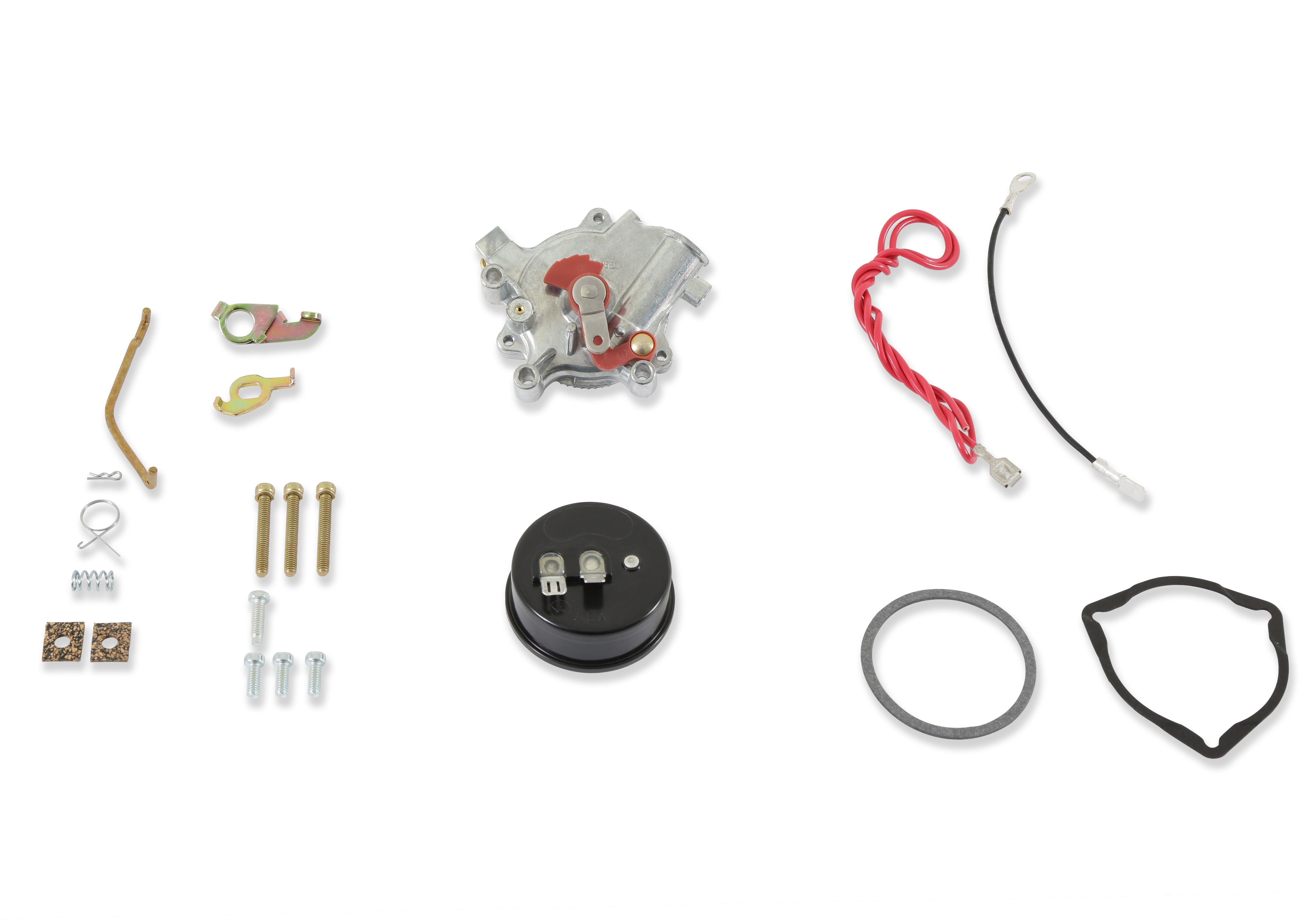 Holley 45-223SA Electric Choke Conversion Kit; Aluminum Shiny Finish; w/Internal Vacuum Source; Holley 45-223SA