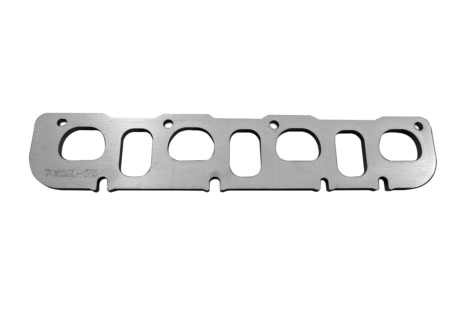 Kooks Custom Headers 7062-SL-175 HEMI Left Side Header Flange. 3/8in. Thick Stainless. D Shaped Port for 1-3/4in. Kooks Custom Headers 7062-SL-175