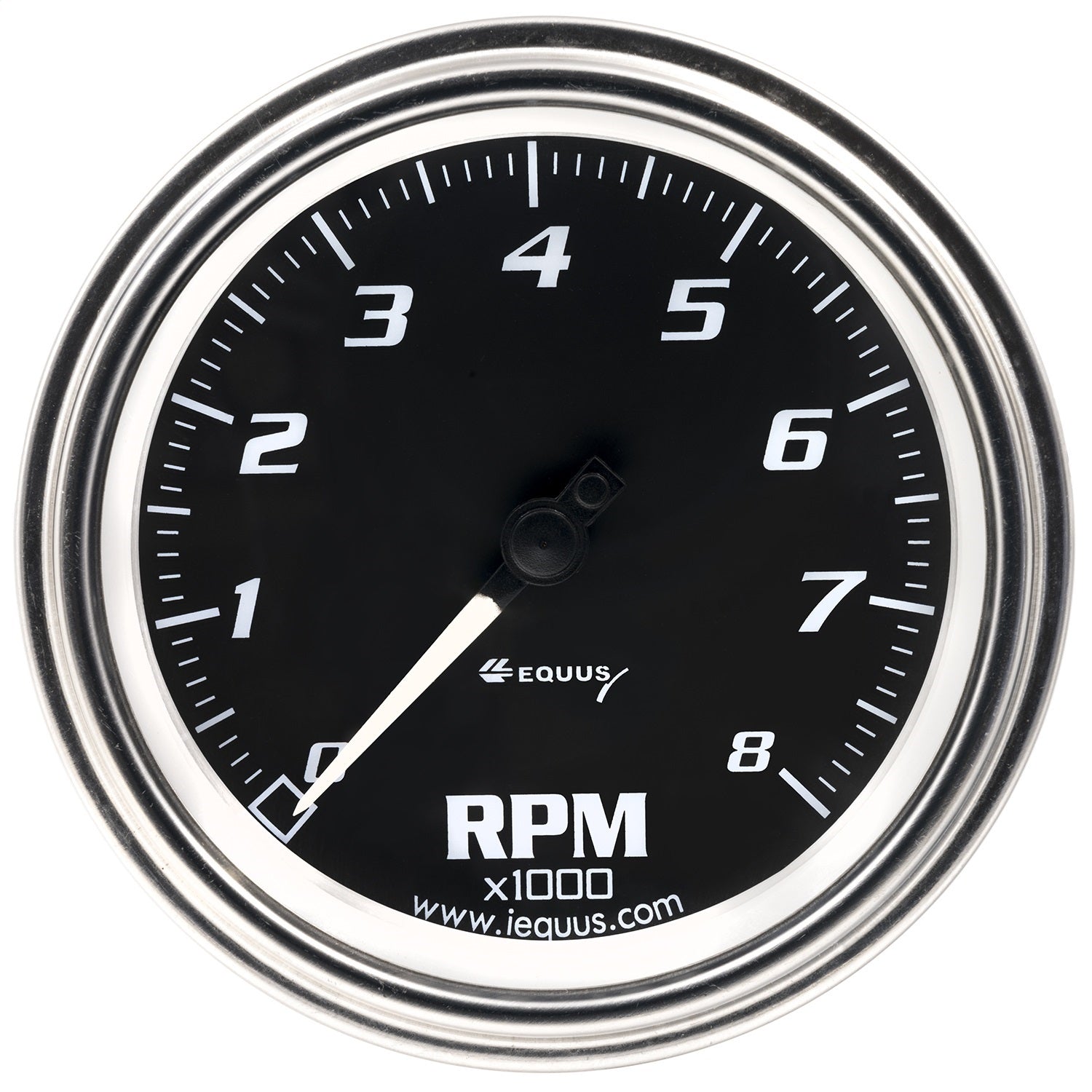 Equus E7068 GAUGE; TACHOMETER; 3-3/8in. 8K RPM; 270 DEGREE SWEEP; ELEC; CHROME; 7000 SERIES Equus E7068