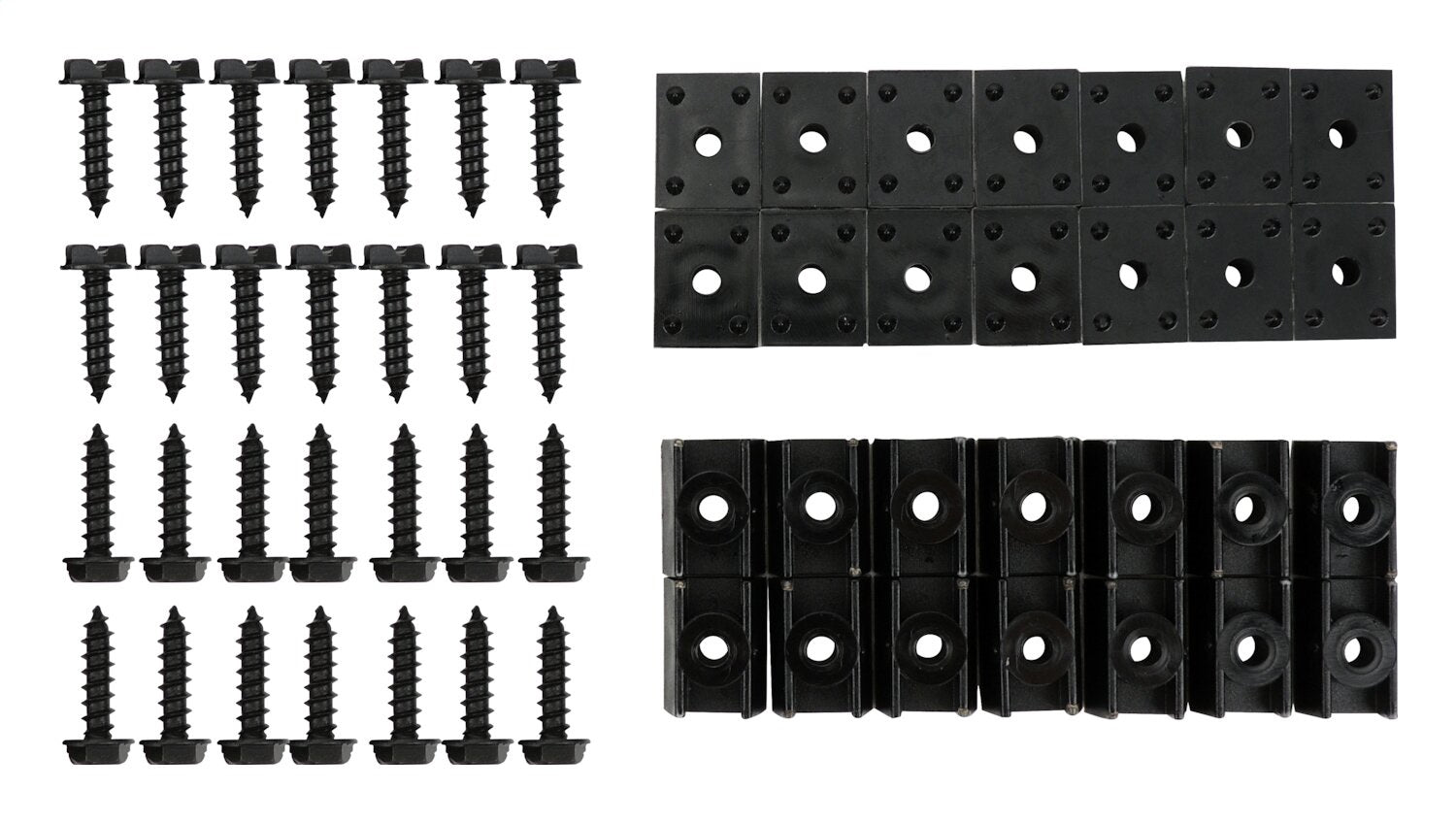 Crown Automotive Jeep Replacement 7109K Fender Flare Hardware Kit; Incl. 24 Screws And 24 Nuts; Crown Automotive Jeep Replacement 7109K
