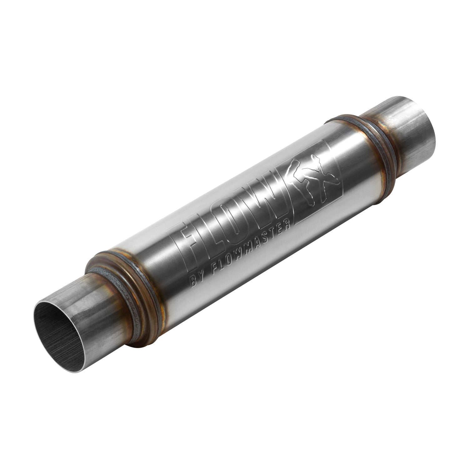Flowmaster 71419 FlowFX Muffler; 3 in. Inlet/Outlet; Clamp On; Stainless Steel; Natural Finish; Flowmaster 71419