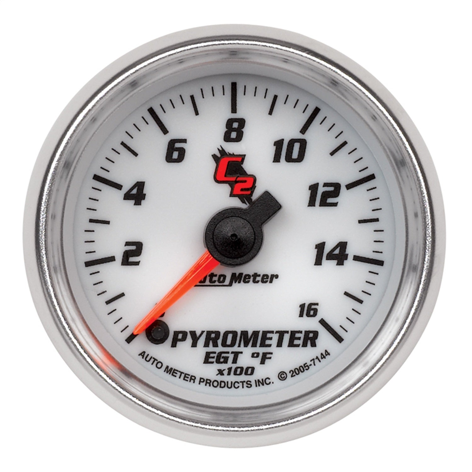 AutoMeter 7144 GAUGE; PYROMETER (EGT); 2 1/16in.; 1600deg.F; DIGITAL STEPPER MOTOR; C2 AutoMeter 7144