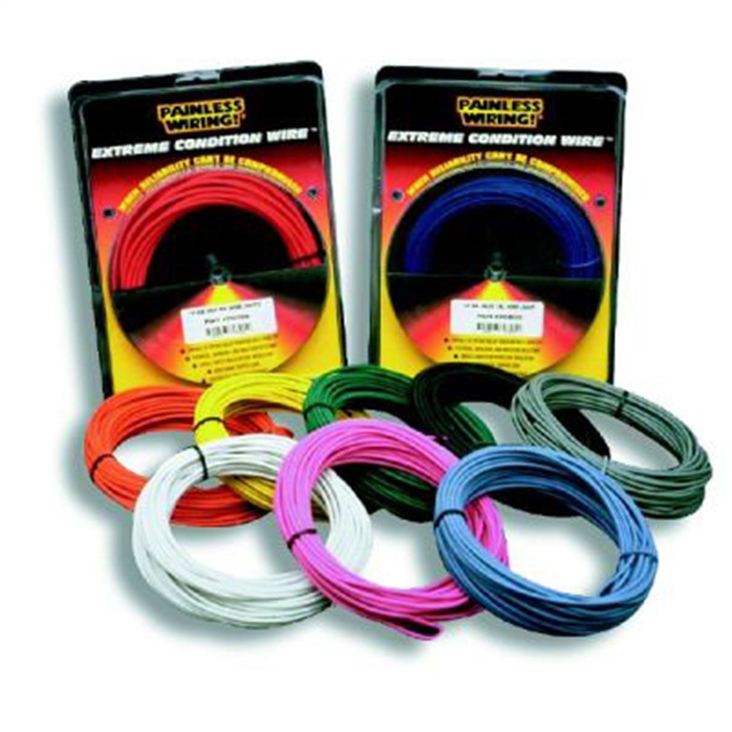 Painless Wiring 71815 14 Gauge TXL Wire; 25 ft.; Grey/White; Painless Wiring 71815