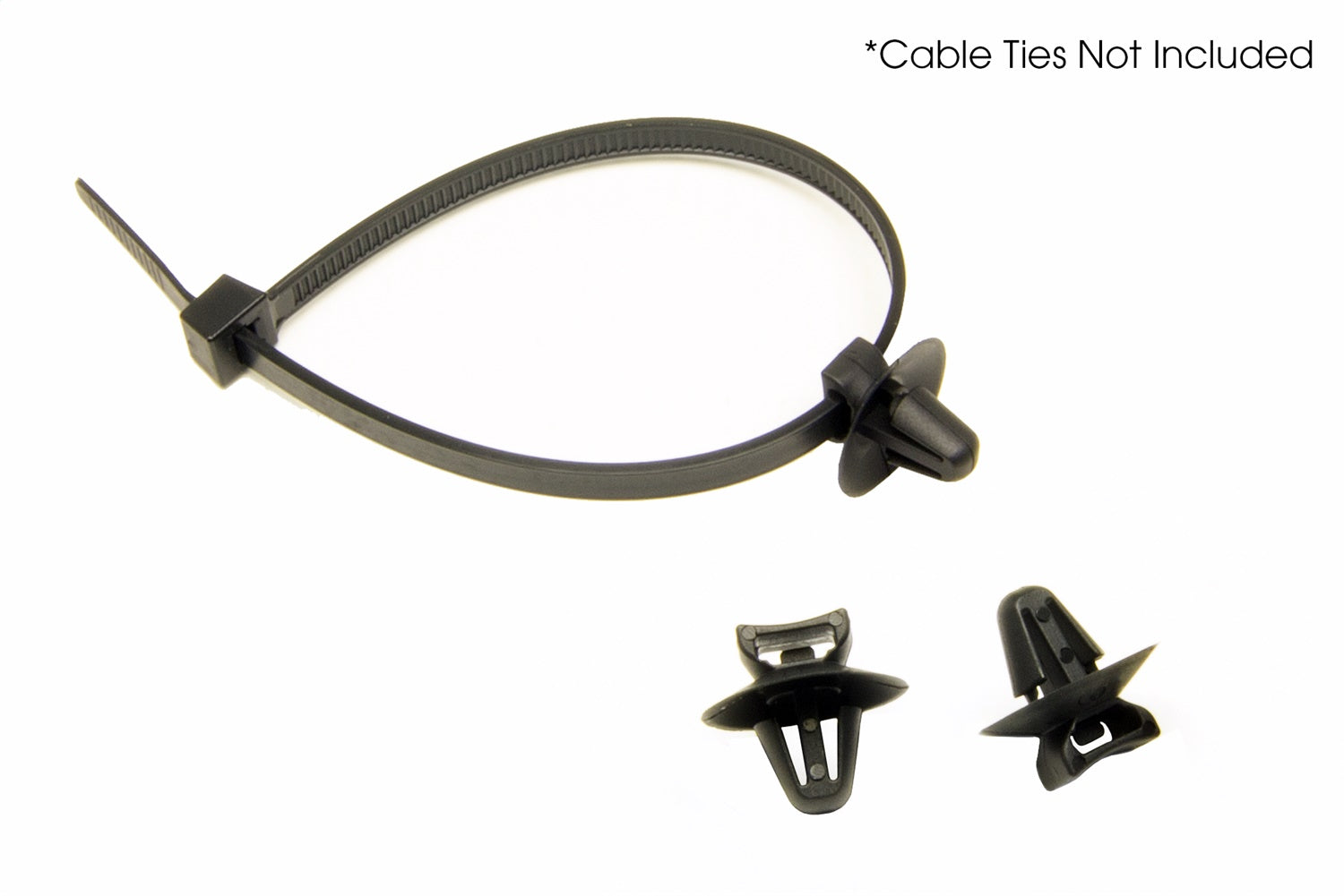 Painless Wiring 72010 Cable Tie Clip; 1/4 in. Hole; Painless Wiring 72010