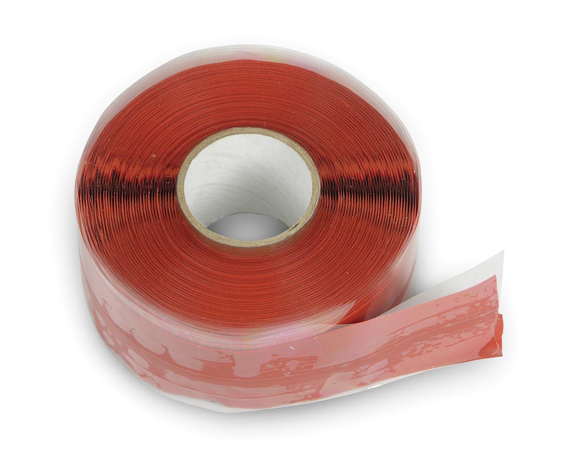 Self Fusing Silicone Tape, 1" Width x 12 Ft. long Roll, Color Brick Red