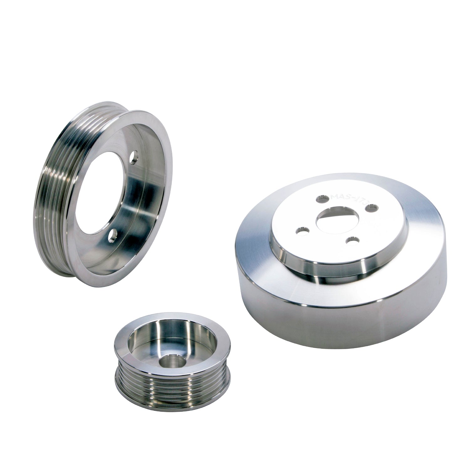 BBK Performance Parts 1554 3pc. Aluminum Pulley Kit - 94-95 Mustang 5.0L BBK Performance Parts 1554