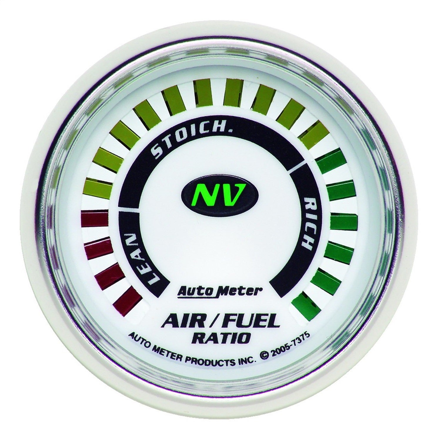 AutoMeter 7375 GAUGE; AIR/FUEL RATIO-NARROWBAND; 2 1/16in.; LEAN-RICH; LED ARRAY; NV AutoMeter 7375