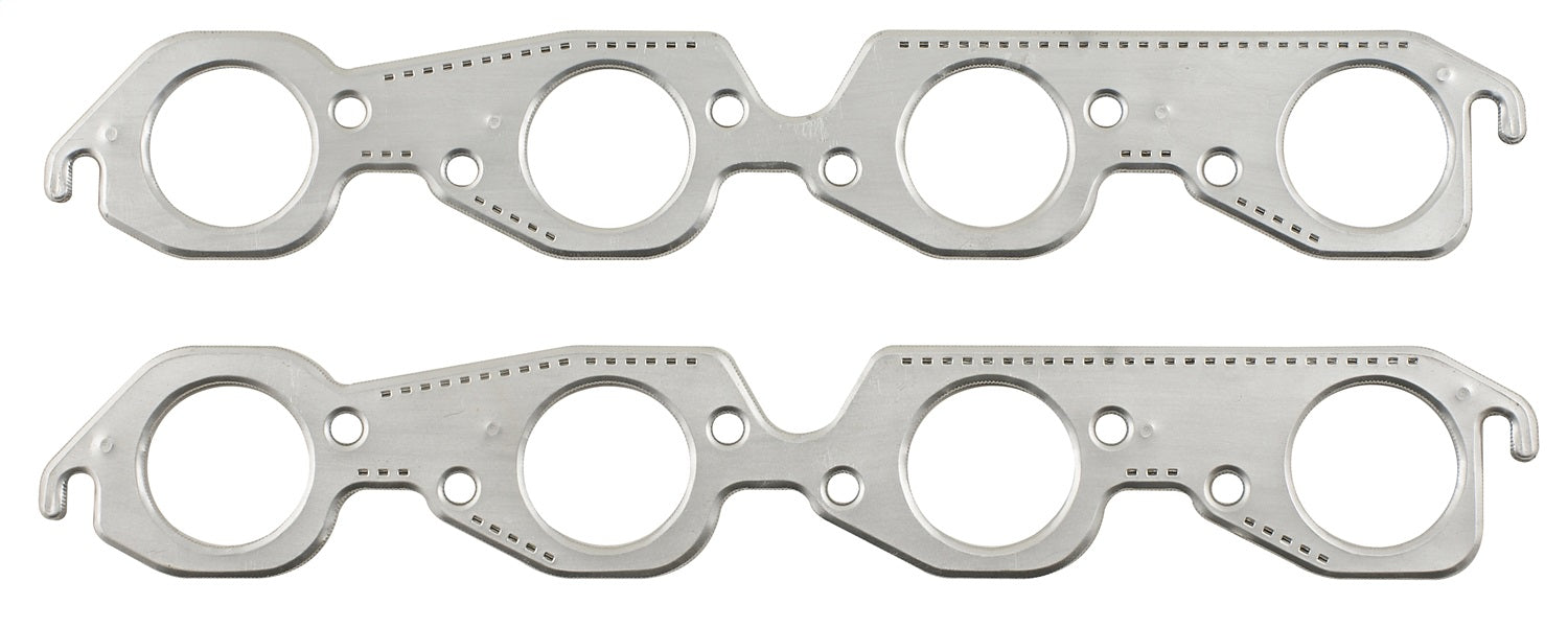 Mr Gasket 7409G Aluminum Header Gasket; Round Port Shape; Port Diameter 2.15 in.; Mr Gasket 7409G