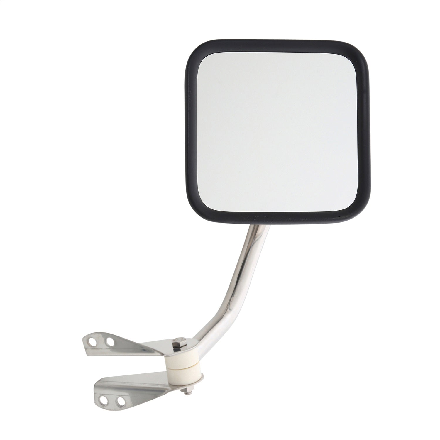 Side Mirror Kit; Pair; Stainless Steel; No Drill Installation; Smittybilt 7417