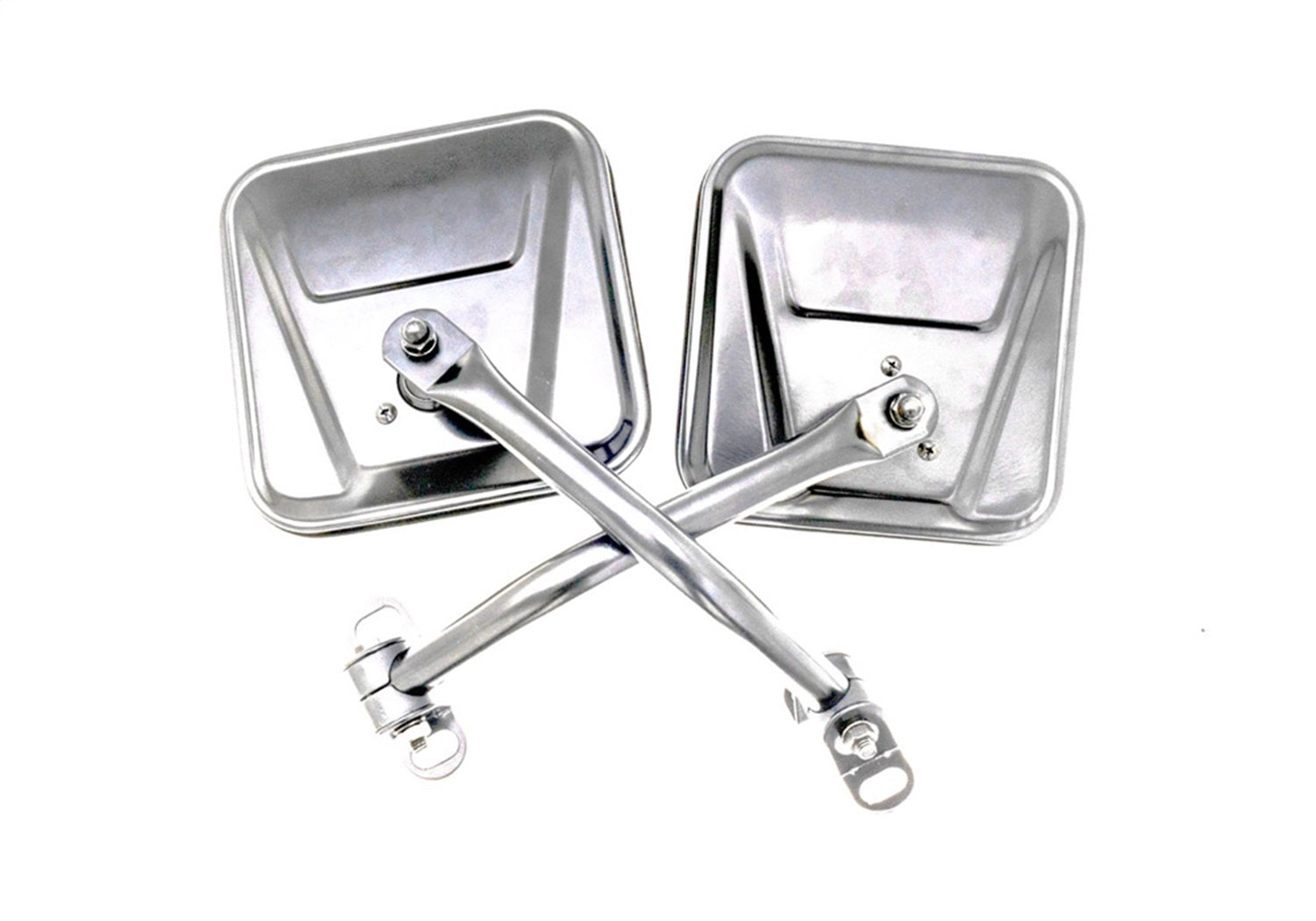 Rampage 7417 Side Mirror Set; Stainless; Pair; Rampage 7417