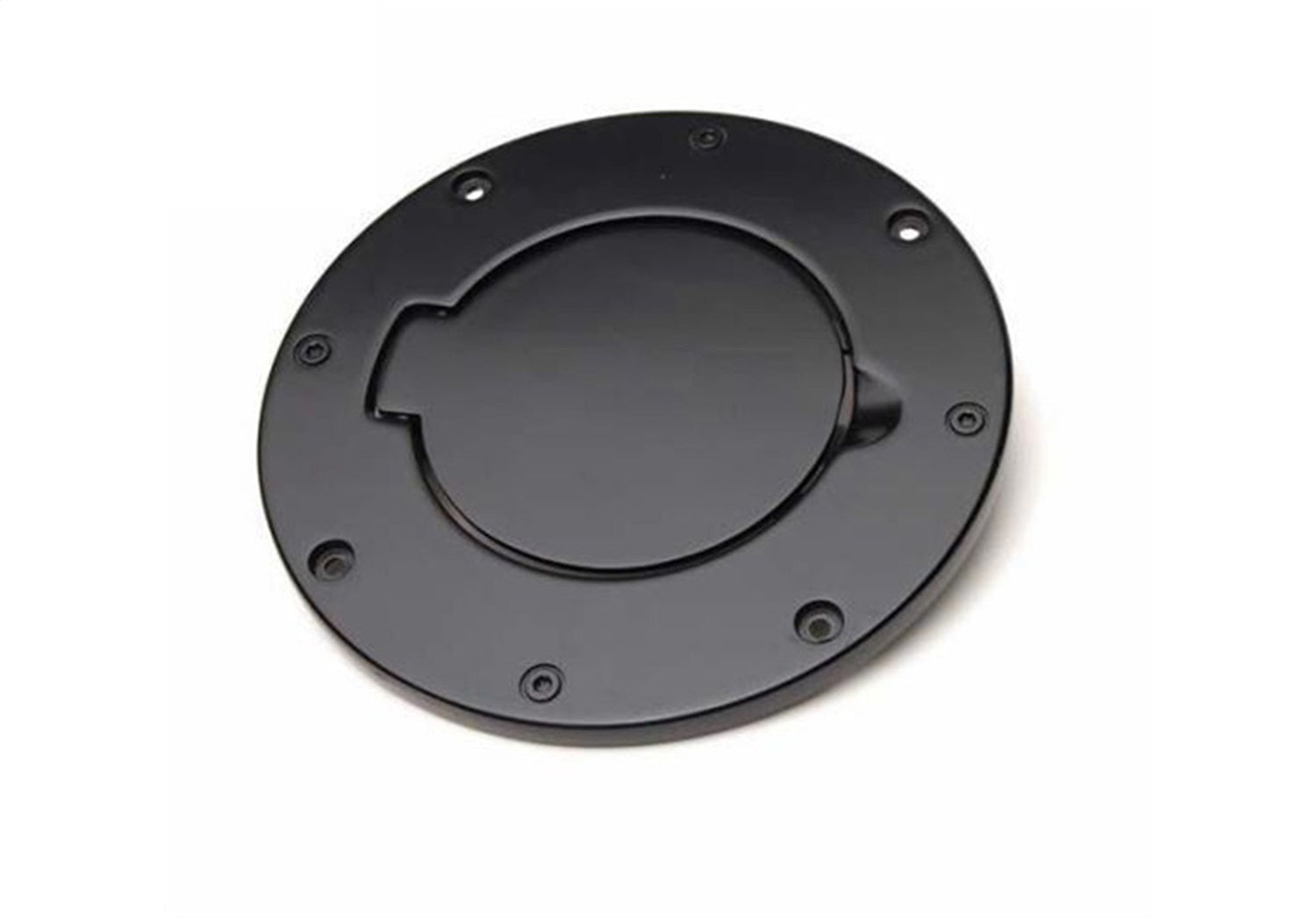 Rampage 75006 Billet Style Fuel Door Cover; Black Off Road Coat; Non-Locking; Rampage 75006