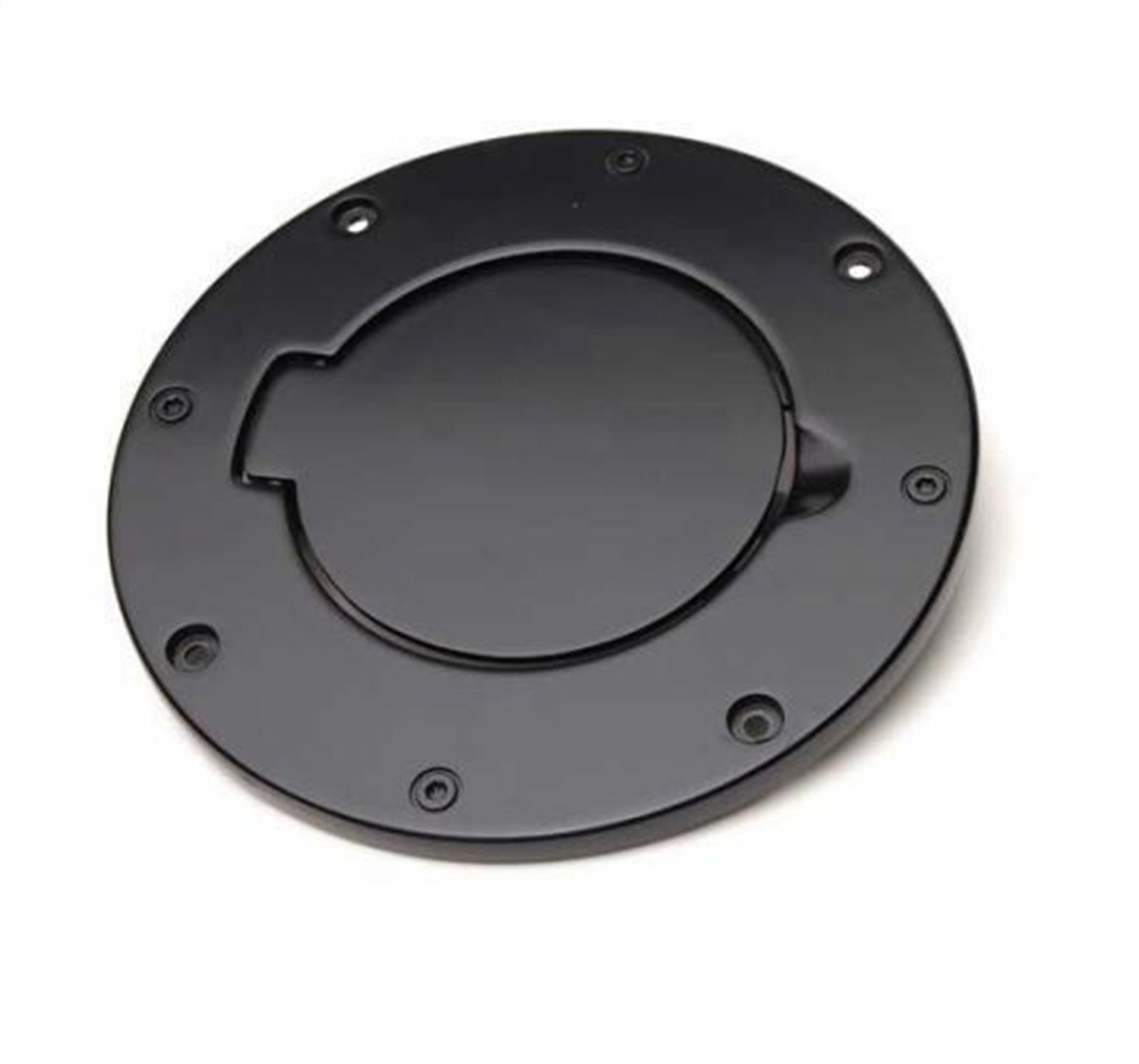 Rampage 75007 Billet Style Fuel Door Cover; Black Off Road Coat; Non-Locking; Rampage 75007