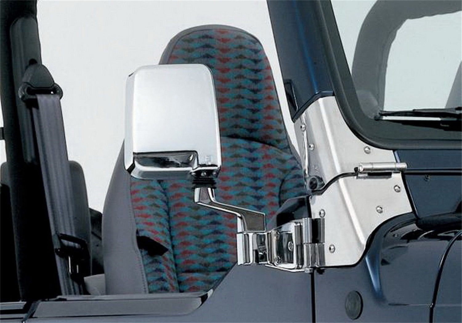 Rampage 7504 Half Door Side Mirrors; Chrome; Pair; Rampage 7504