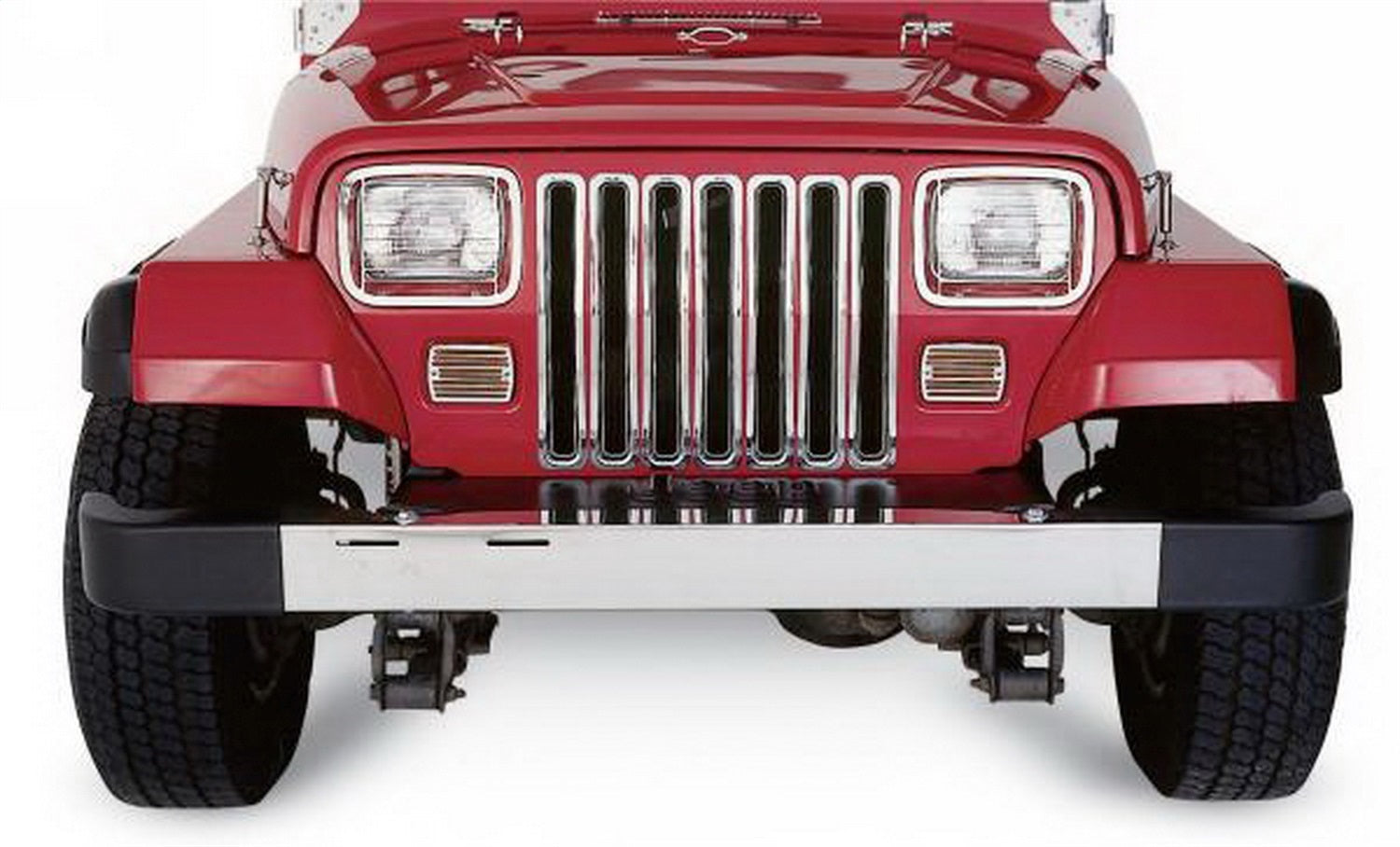 Rampage 7511 Grille Inserts; Chrome; Rampage 7511