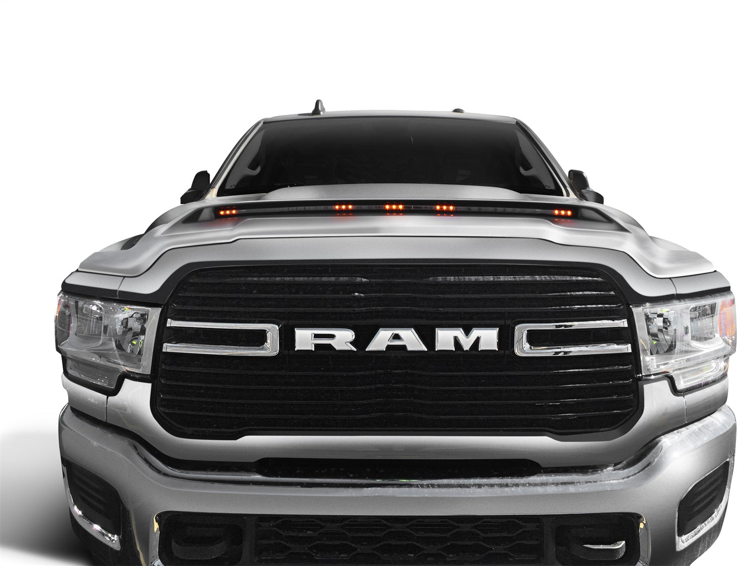 Auto Ventshade (AVS) 753051-PS2 Aeroskin LightShield™ Hood Protector; Bright Silver Metallic; Low Profile; Auto Ventshade (AVS) 753051-PS2