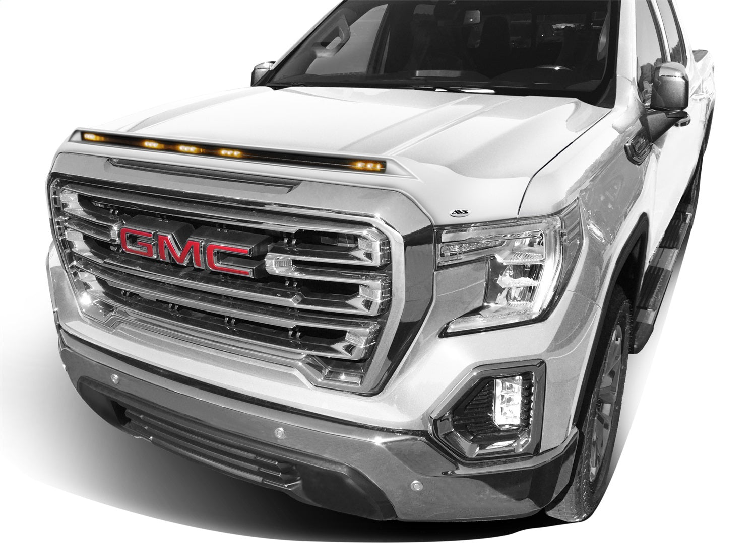 Auto Ventshade (AVS) 753075-G1W Aeroskin LightShield™ Hood Protector; White Frost Tricoat; Low Profile; Auto Ventshade (AVS) 753075-G1W