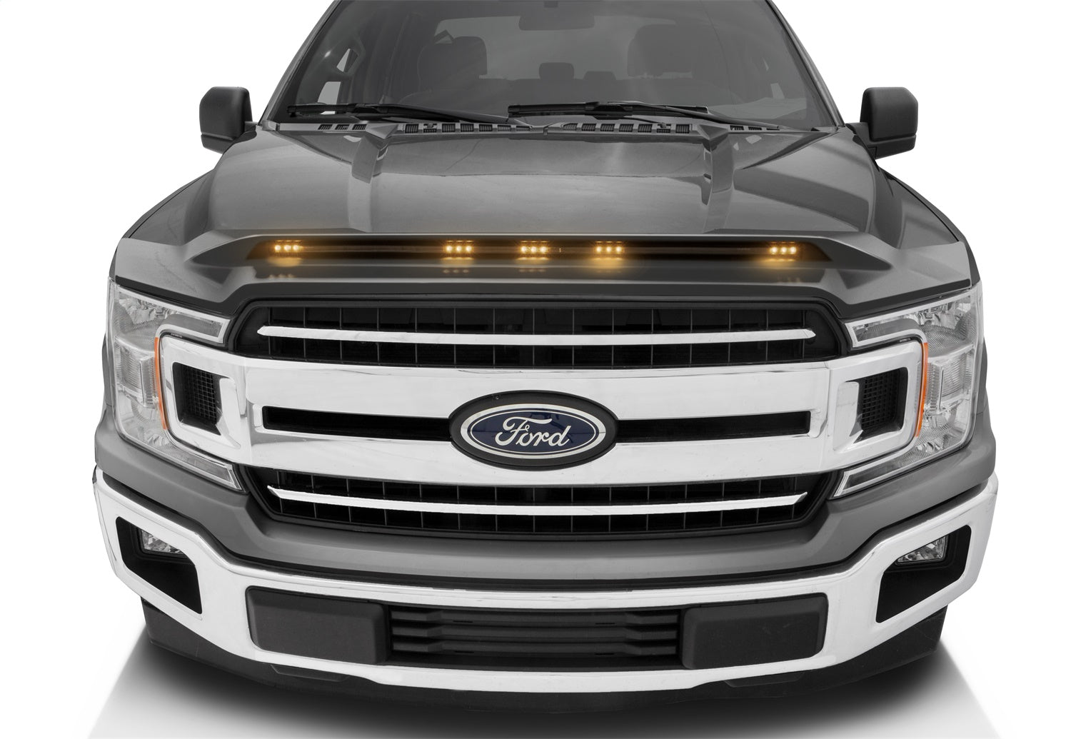 Auto Ventshade (AVS) 753096-J7 Aeroskin LightShield™ Hood Protector; Magnetic Grey Metallic; Low Profile; Auto Ventshade (AVS) 753096-J7