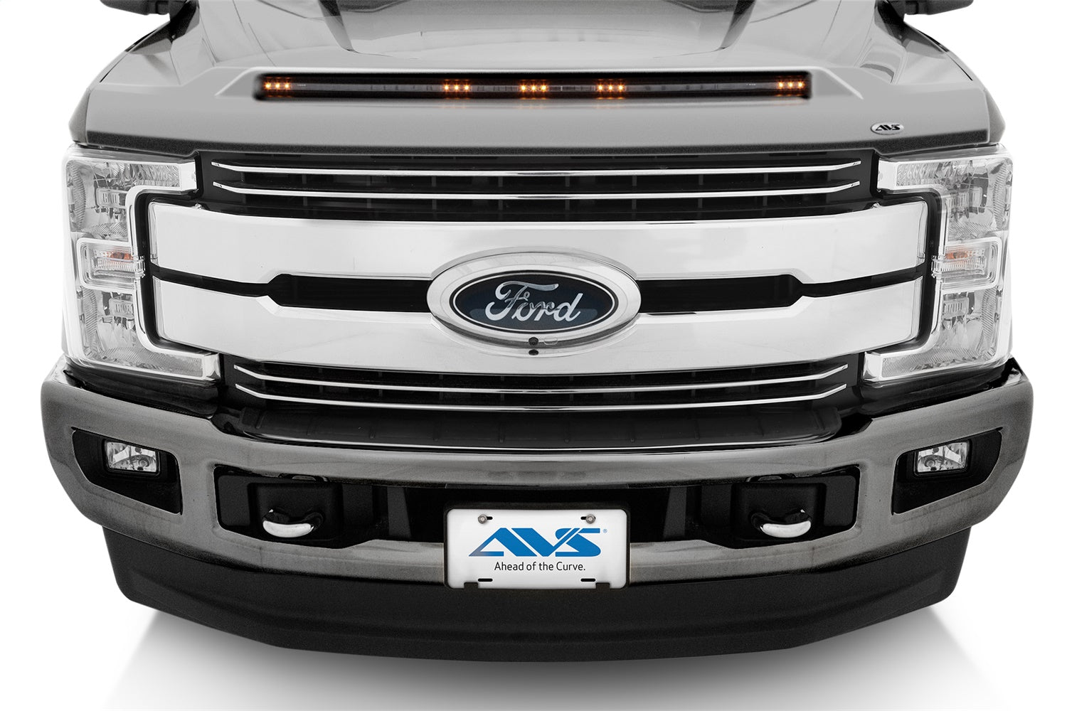 Auto Ventshade (AVS) 753135-UX Aeroskin LightShield™ Hood Protector; Ingot Silver; Low Profile; Auto Ventshade (AVS) 753135-UX