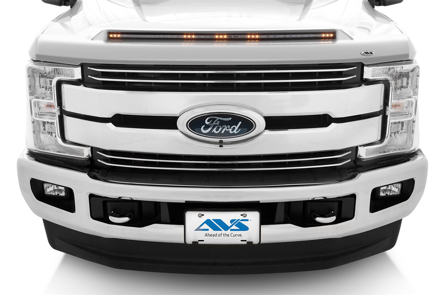 Auto Ventshade AVS 753135-Z1 Aeroskin LightShield™ Hood Protector; Oxford White; Low Profile; Auto Ventshade AVS 753135-Z1
