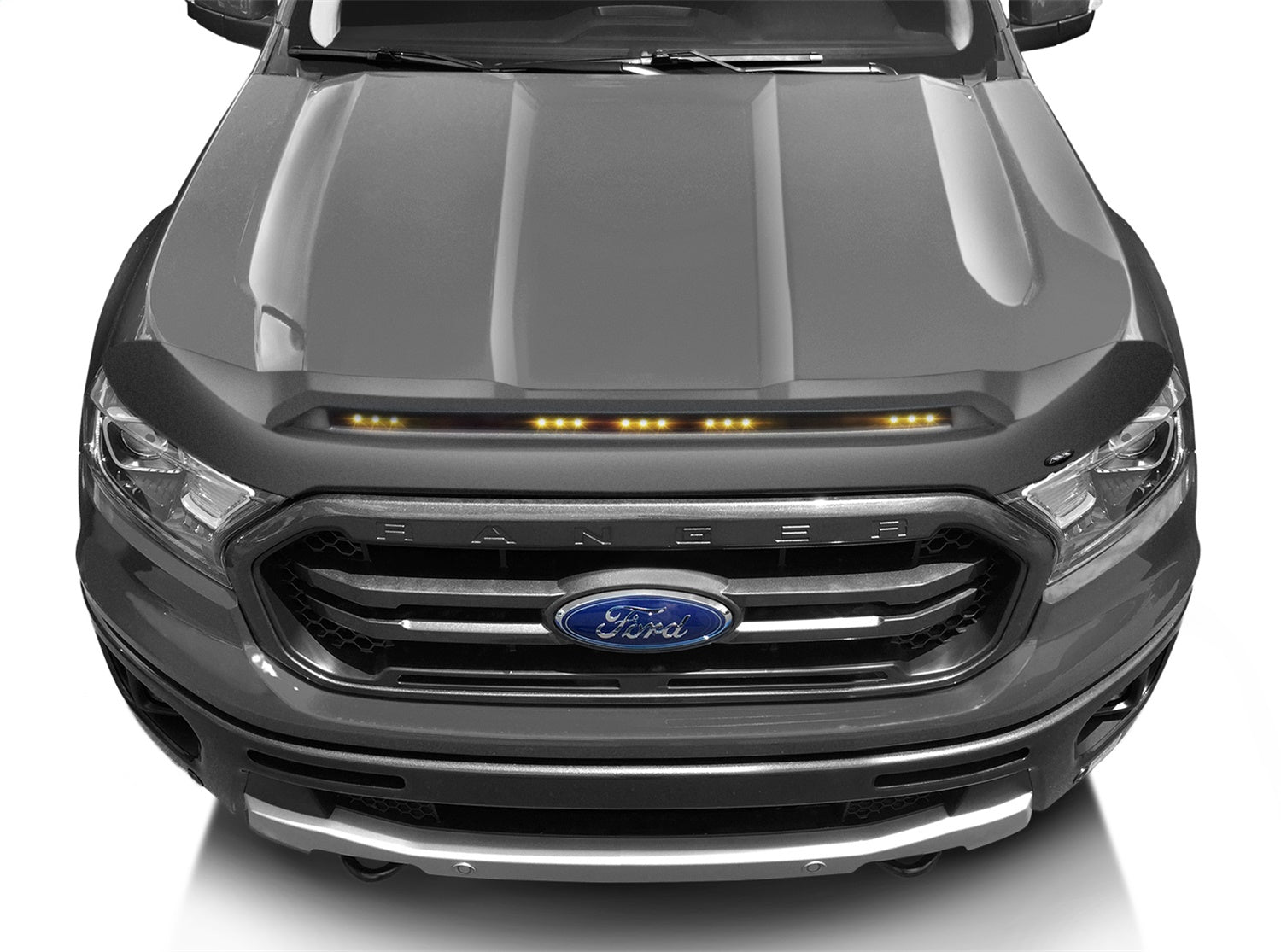 Auto Ventshade (AVS) 753166-UX Aeroskin LightShield™ Hood Protector; Ingot Silver; Low Profile; Auto Ventshade (AVS) 753166-UX