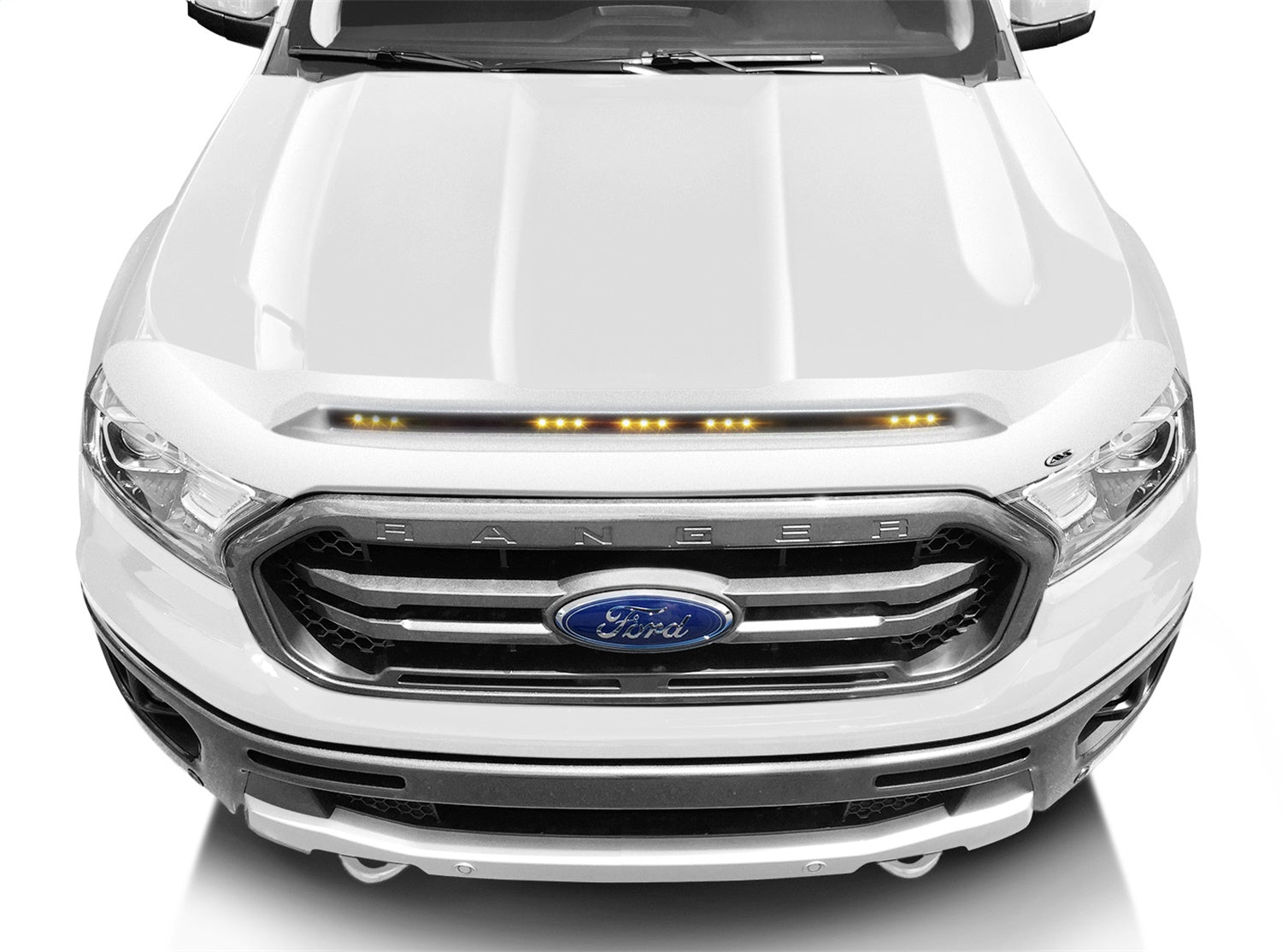 Auto Ventshade (AVS) 753166-Z1 Aeroskin LightShield™ Hood Protector; Oxford White; Low Profile; Auto Ventshade (AVS) 753166-Z1