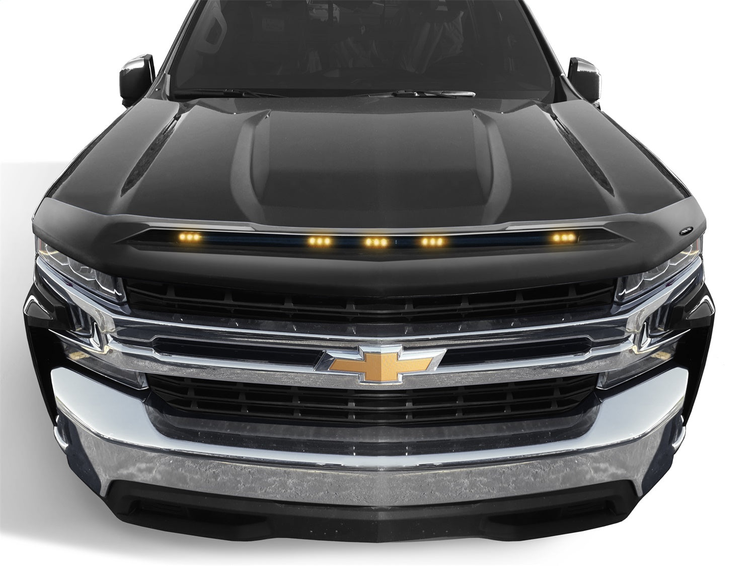 Auto Ventshade (AVS) 753168-GBA Aeroskin LightShield™ Hood Protector; Onyx Black; Low Profile; Auto Ventshade (AVS) 753168-GBA