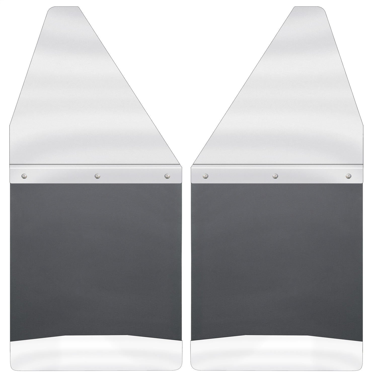 Husky Liners 17097 Kick Back Mud Flaps 12in. Wide-Stainless Steel Top and Weight Husky Liners 17097