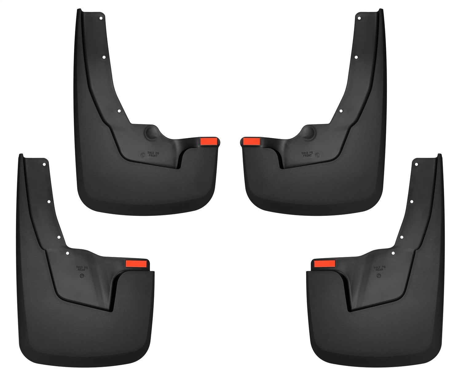 Husky Liners 58136 Custom Mud Guards-Front and Rear Mud Guard Set Husky Liners 58136