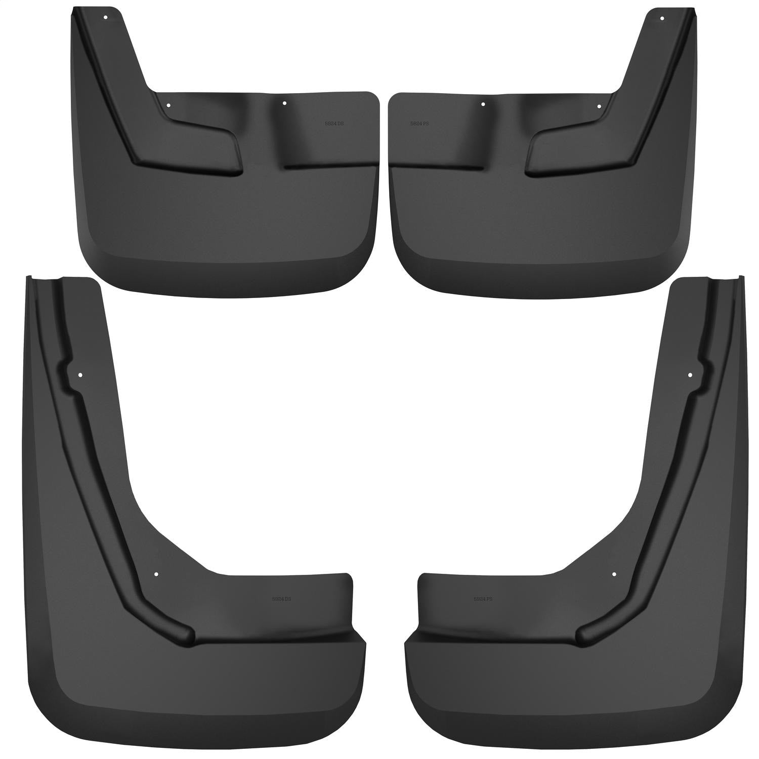 Husky Liners 58246 Custom Mud Guards-Front and Rear Mud Guard Set Husky Liners 58246