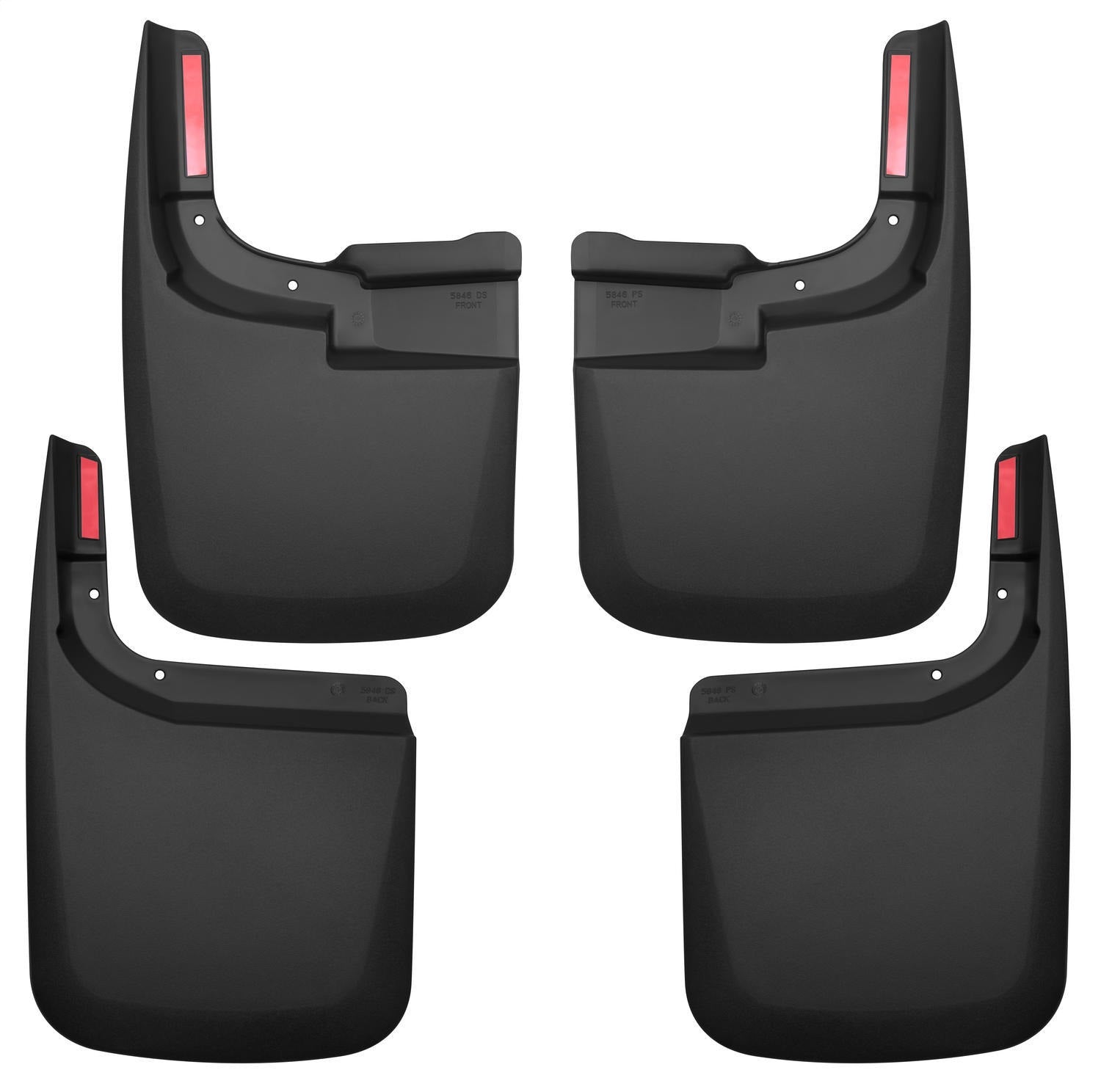 Husky Liners 58466 Custom Mud Guards-Front and Rear Mud Guard Set Husky Liners 58466