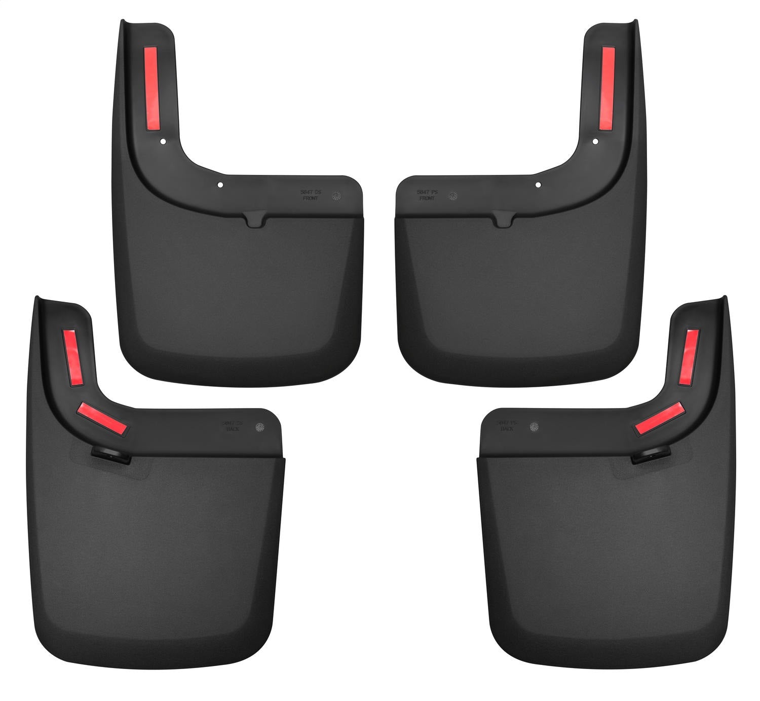 Husky Liners 58476 Custom Mud Guards-Front and Rear Mud Guard Set Husky Liners 58476