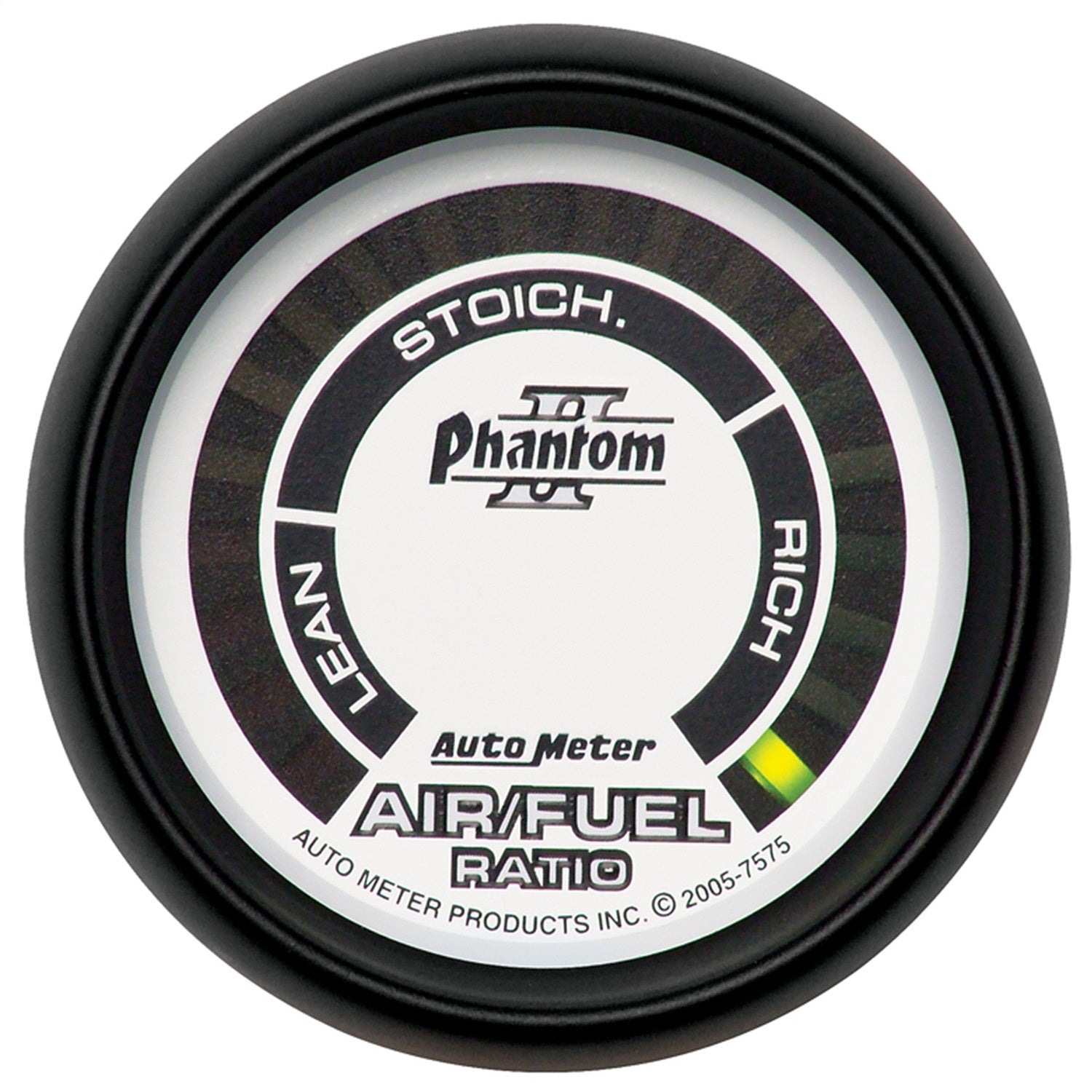 AutoMeter 7575 GAUGE; AIR/FUEL RATIO-NARROWBAND; 2 1/16in.; LEAN-RICH; LED ARRAY; PHANTOM II AutoMeter 7575