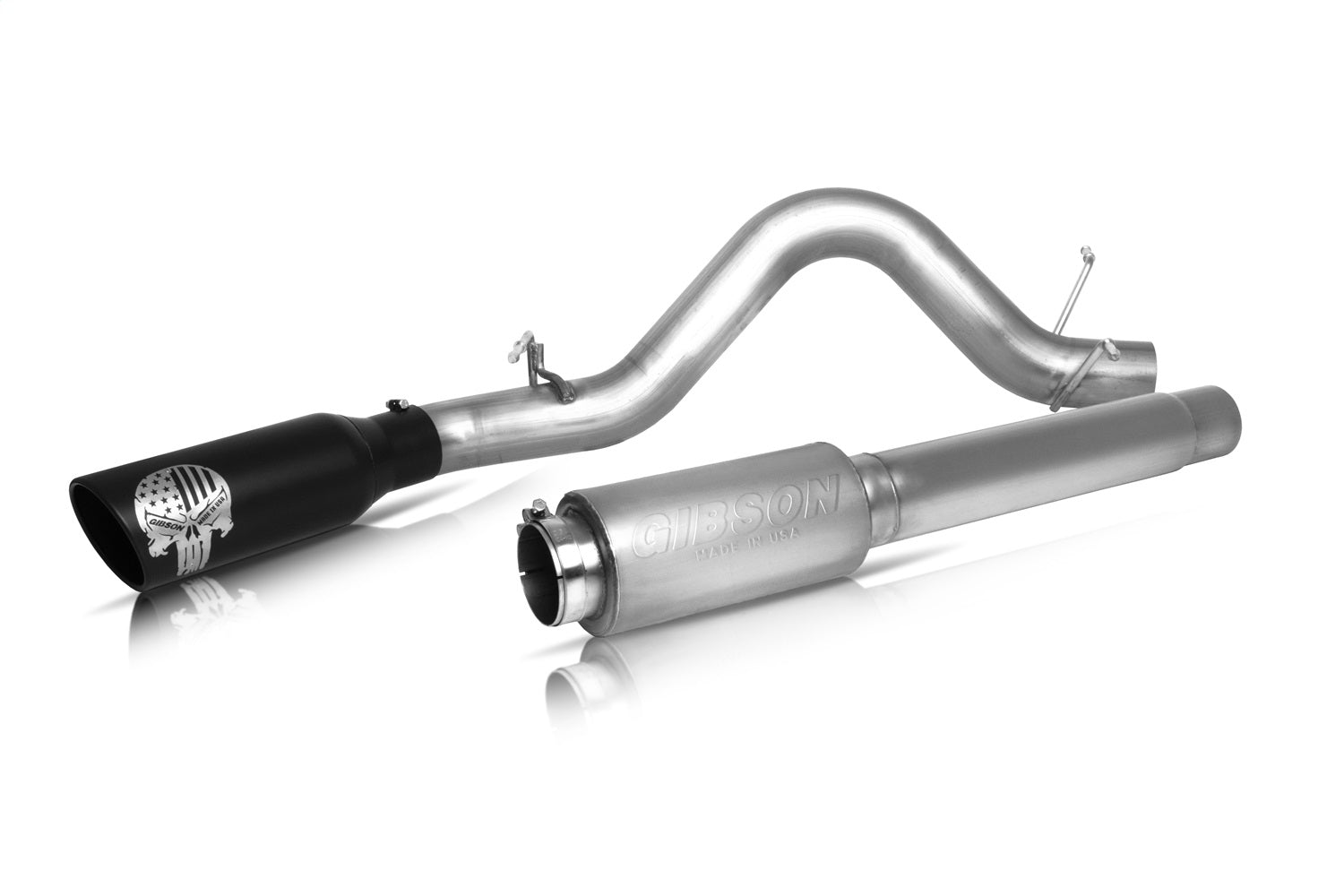 Gibson Performance Exhaust 76-0039 Patriot Skull Cat-Back Single Exhaust System; Stainless Gibson Performance Exhaust 76-0039