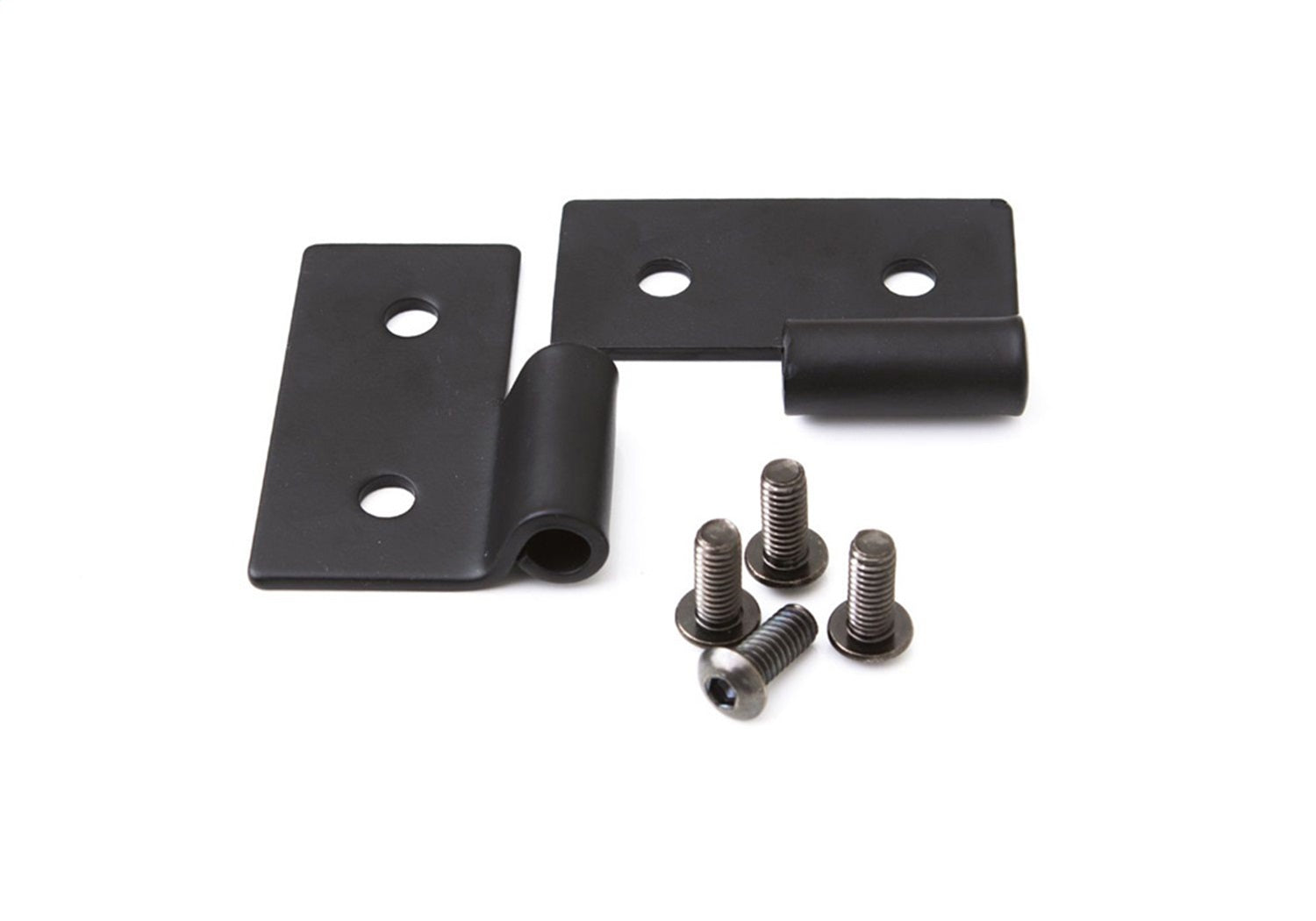 Rampage 7607 Lower Door Hinge Brackets; Black; Pair; Rampage 7607