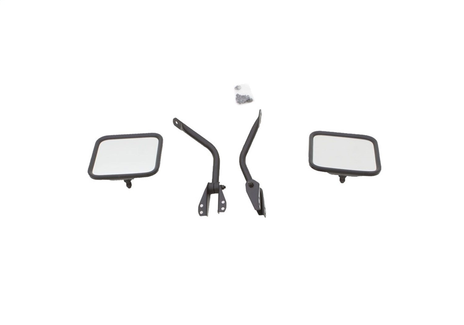 Rampage 7617 Side Mirror Set; Black; Pair; Rampage 7617