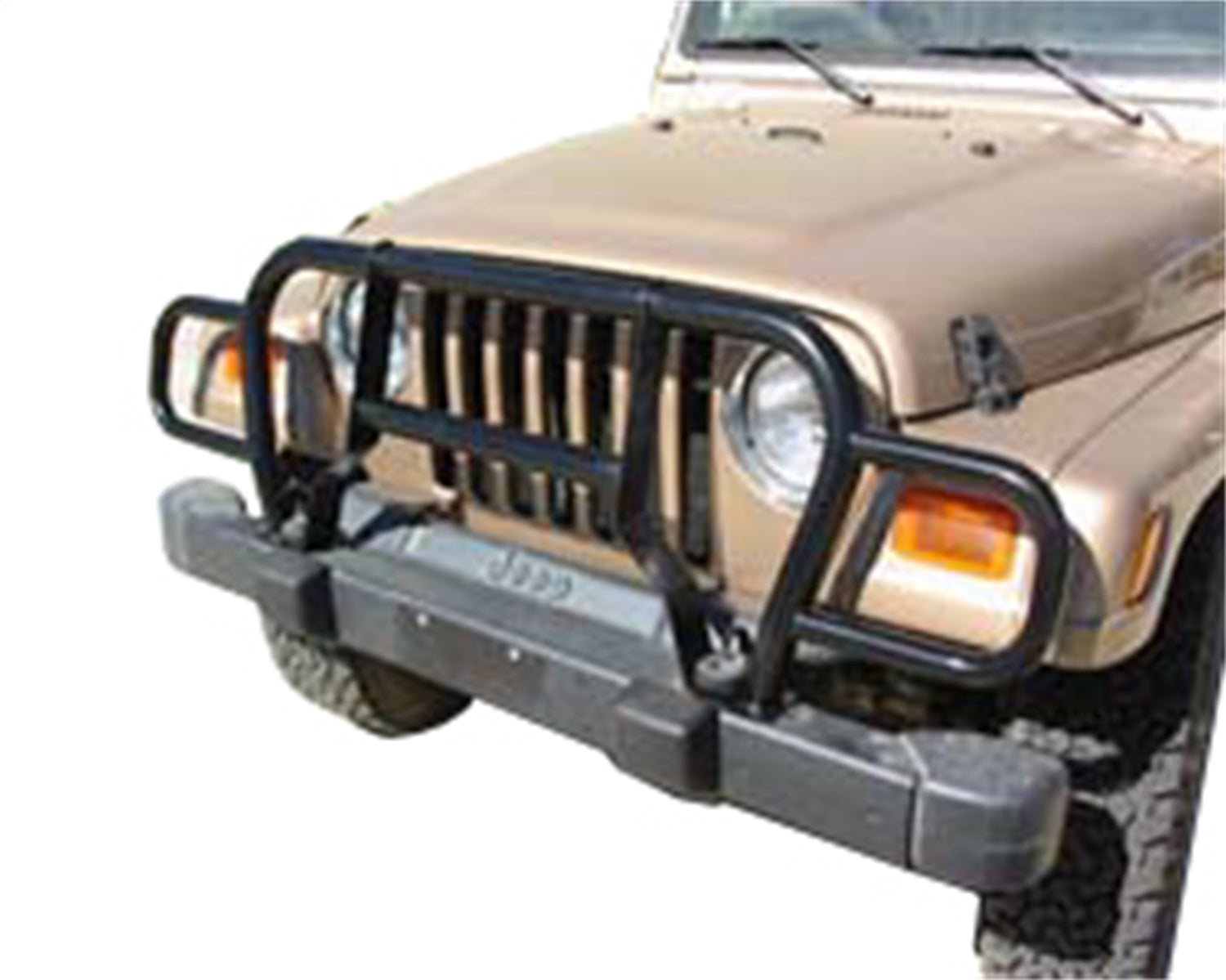 Rampage 7659 Euro Grille Guard; Black; Rampage 7659